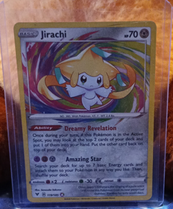 Pokemon Jirachi Amazing Rare Holo Basic Vivid Voltage 119/185 70 HP 2020 EN - Image 1