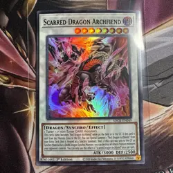 Yugioh Scarred Dragon Archfiend Super Rare SDCK-EN049 1st Near Mint - Image 1