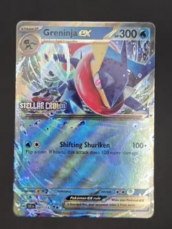 Greninja ex (Stellar Crown Stamped) 041/142 Pokemon Holo NM - Image 1