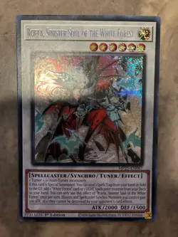Yugioh! TCG - Rciela, Sinister Soul of the White Forest - Prismatic Secret Rare - Image 1