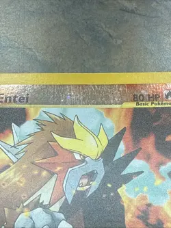 Entei #34 Black Star Movie Promo Pokemon TCG Reverse Holo Card WOTC MP/LP - Image 3