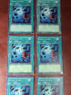 Yugioh Lot of (6) Heavy Storm Cards. SD6-EN023, SD09-EN025, SD1-EN016, YSD-EN027 - Image 3