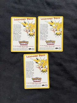 Pokemon Legendary Birds Zapdos & Articuno Wizards League Promo 3 Card Lot 2002 - Image 1