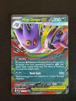 Mega Gengar ex 125/217 Double Rare Ascended Heroes Pokemon Holo Near Mint - Image 1