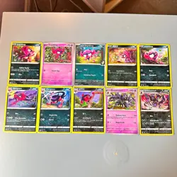 Impidimp, Morgrem, Grimmsnarl Pokemon TCG Lot 10 ENG Holo/Nonholo Psychic Dark - Image 1