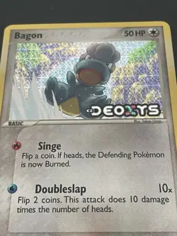 Bagon 52/107 Pokemon TCG EX Deoxys Reverse Holo Common 50 HP EN Basic - Image 2