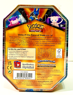 Pokemon Lucario V Tin Sealed w/ 4 Booster Packs - Image 2