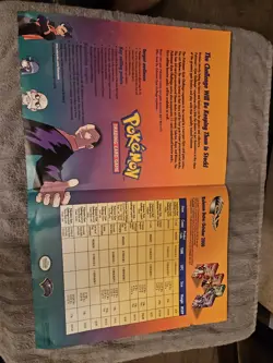 Pokemon TCG Rare Promo Gym Challenge Poster Sell Sheet Unused - Image 5