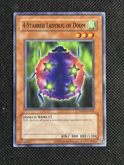 YuGiOh! 4-Starred Ladybug of Doom RP02-EN022 Common Unlimited (Reprint) NM - Image 1