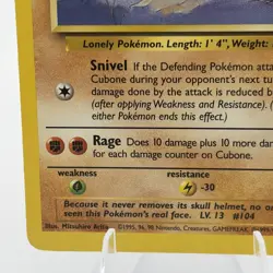 Cubone 50/64 Jungle Set | Near Mint (NM) - vintage Pokemon card TCG 1999 WOTC - Image 4