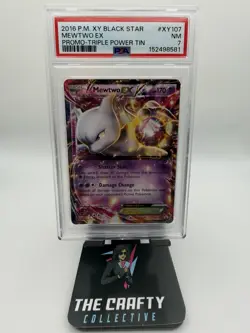 2016 Pokemon XY Black Star Pormo - #XY107 Mewtwo EX Holo - PSA 7 - Image 1