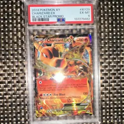 Pokemon TCG 2014 Charizard EX XY29 Black Star Promo Holo PSA 6 - Image 1