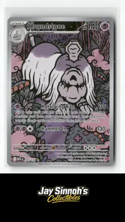Houndstone 145/132 Mega Evolution NM Illustration Rare Full Art Pokemon - Image 1