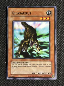 YuGiOh! - Gilasaurus RP02-EN043 Common Unlimited (Reprint) Near Mint - Image 1