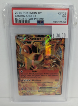 2014 Pokemon XY #XY29 Charizard EX Black Star Promo PSA 7 - Image 3