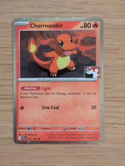 Pokemon TCG Charmander Cosmos Holo 011/094 Play Stamp Prize Pack Series 9 NM - Image 1