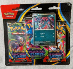 Pokemon TCG Mega Evolution Phantasmal Flames 3-Pack Blister Sneasel Promo - Image 3