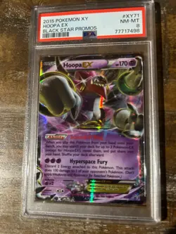 POKEMON 2015 XY Black Star Promo HOOPA EX PSA 8 #XY71 RARE - Image 1