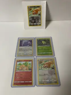 Pokemon Go Ditto 053 Complete Set Spinarak Numel Bidoof Reverse Unpeeled Sticker - Image 3