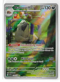 Mabosstiff 218/198 Scarlet & Violet S&V Illustration Rare Pokemon TCG NM - Image 1
