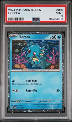 2024 POKEMON SFA EN-SHROUDED FABLE #010 HORSEA PSA 9 - Image 1
