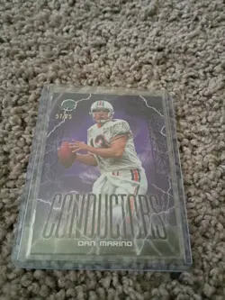 2024 Topps Resurgence - Conductors Dan Marino #C-17 Purple Surge Refractor /75 - Image 1