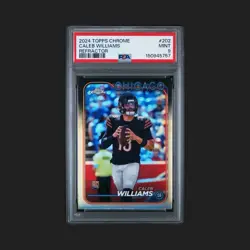 Topps 2024 Topps Chrome Rookies Caleb Williams #202 Refractor RC PSA 9 Bears - Image 1