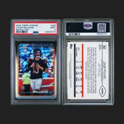 Topps 2024 Topps Chrome Rookies Caleb Williams #202 Refractor RC PSA 9 Bears - Image 3