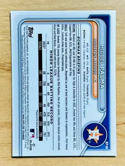 Miguel Palma 2024 Bowman Chrome #BCP-166 Fuchsia Shimmer Refractor 151/199 - Image 2