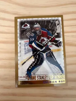 1999-00 O-Pee-Chee #284A Patrick Roy MM/3-time Stanley Cup Winner - AVALANCHE - Image 1
