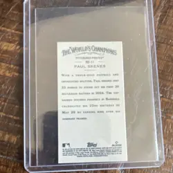 Topps 2024 Allen & Ginter’s The World’s Champions Paul Skenes RC #RD-11 Pirates - Image 2