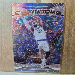 2024-25 Panini Prizm - Fireworks LeBron James #19 Fast Break Prizm - Image 1