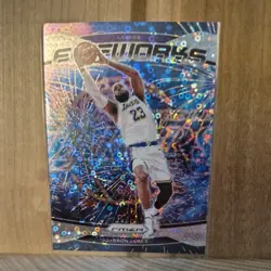 2024-25 Panini Prizm - Fireworks LeBron James #19 Fast Break Prizm - Image 3