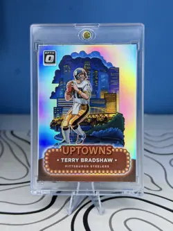 2024 Panini Donruss Optic Terry Bradshaw Uptown SSP Case Hit Pittsburgh Steelers - Image 1