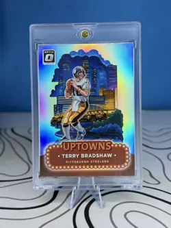 2024 Panini Donruss Optic Terry Bradshaw Uptown SSP Case Hit Pittsburgh Steelers - Image 2
