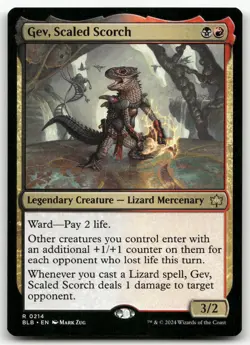 Gev, Scaled Scorch #214 (NM) Bloomburrow BLB Magic MTG - Image 1