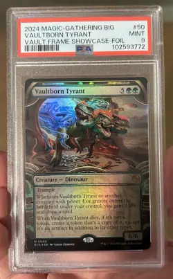 Vault Born Tyrant Showcase Foil Mint Graded PSA 9 Magic The Gathering MTG - Image 1