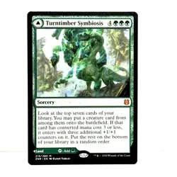 Turntimber Symbiosis MINT Zendikar Rising ZNR MTG 215/280 Mythic Sorcery Land LP - Image 1