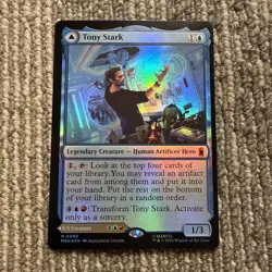 MTG Tony Stark MSH 80 Magic: The Gathering Foil Mythic NM English - Image 1