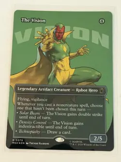 The Vision Borderless Marvel Super Heroes Foil 379 - Image 1