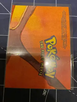 1999 Topps Pokemon the First Movie Puzzle Pikachu & Raichu Blue Logo - Image 2