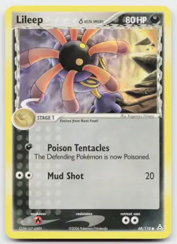 Lileep 68/110 Common Holon Phantoms Pokemon Near Mint - Image 1