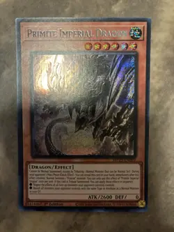 Yugioh! TCG - Primite Imperial Dragon - Prismatic Secret Rare - MP25-EN099 - Image 1