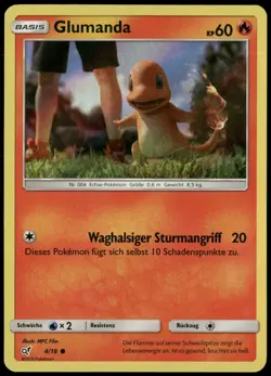 Pokemon Glumanda Meisterdetektiv Pikachu 4/18 Deutsch NM - Image 1