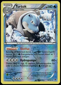 Pokemon Turtok Plasma-Blaster 16/101 Deutsch NM - Image 1