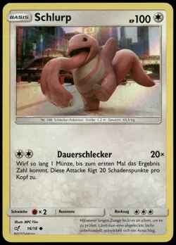 Pokemon Schlurp Meisterdetektiv Pikachu 16/18 Deutsch NM - Image 1