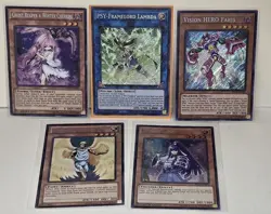Yugioh TCG Card Lot Secret Rare 1st Edition ×5 NM/M - Image 1