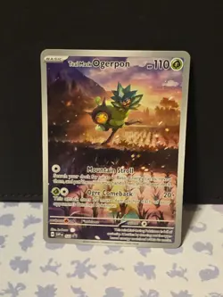 Pokemon Card Teal Mask Ogerpon SVP 123 Promo Twilight Masquerade NM - Image 1