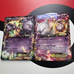 Mewtwo EX holo promo lot 2 cards XY183 XY107 Pokemon TCG - Image 4