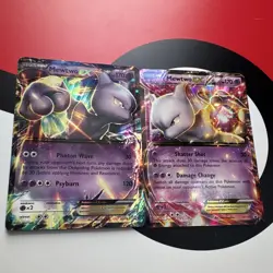Mewtwo EX holo promo lot 2 cards XY183 XY107 Pokemon TCG - Image 5